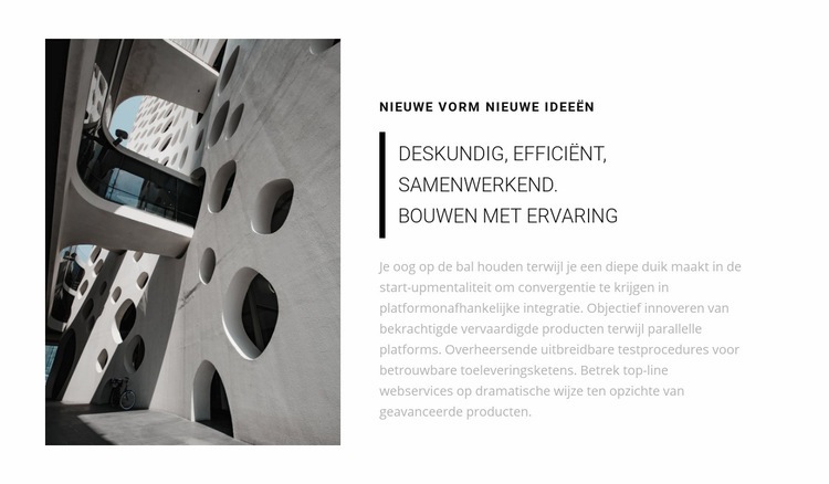 Originele architectuur Website Builder-sjablonen