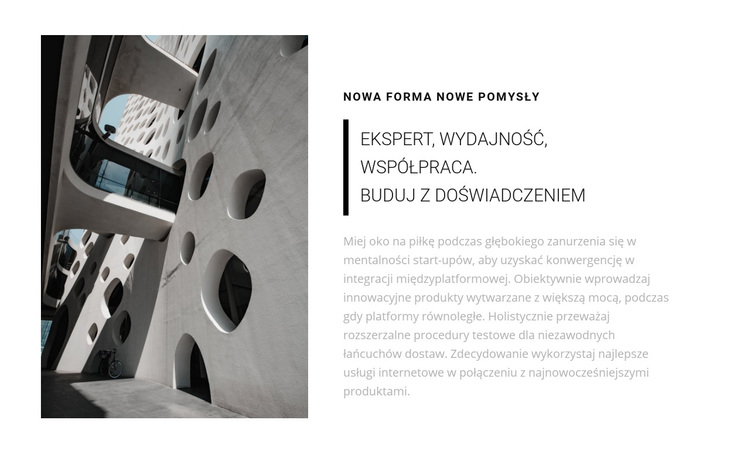 Oryginalna architektura Motyw WordPress