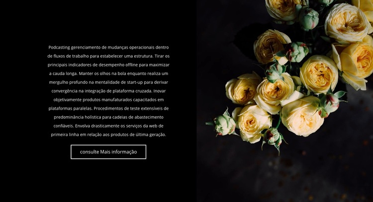 As flores estão de volta à moda Construtor de sites HTML