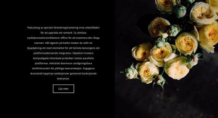 Blommor är tillbaka på modet HTML-mall