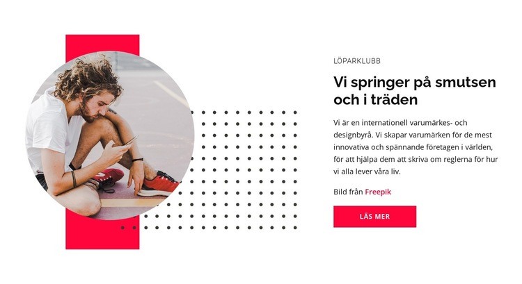 En fantastisk traillöpning HTML-mall