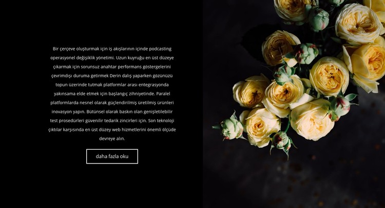Çiçekler modaya geri döndü CSS Şablonu