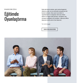 İş Eğitiminde Oyunlaştırma - Bir Sayfalık Şablon