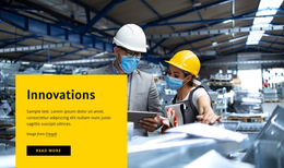 7 Manufacturing Innovation Trends - Free HTML5 Template
