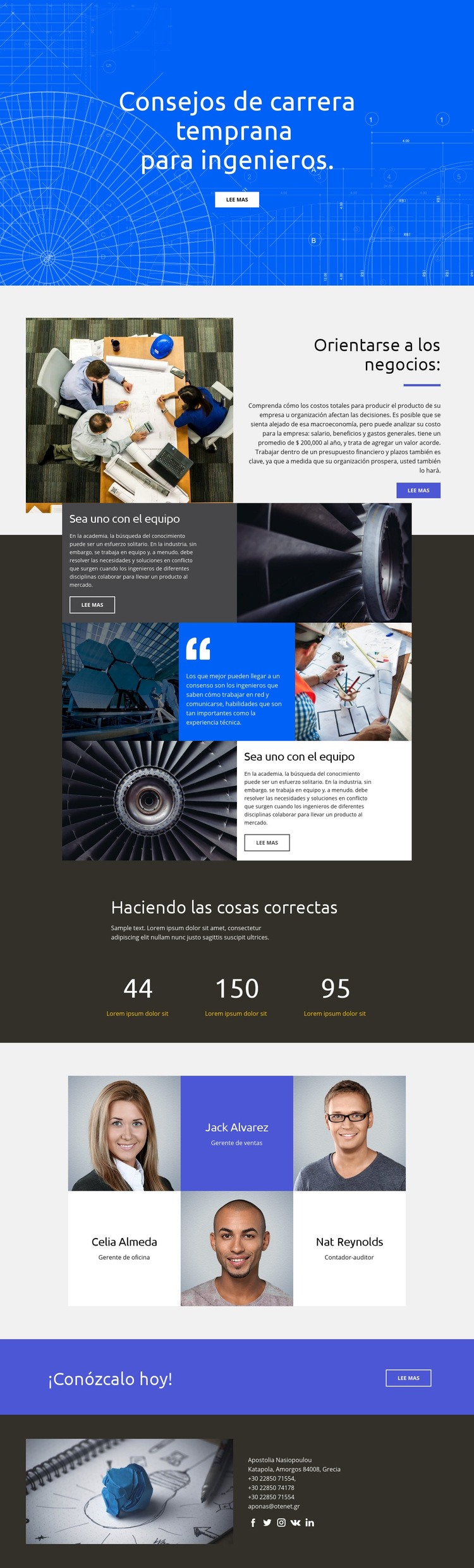 Consejos para ingenieros Diseño de páginas web