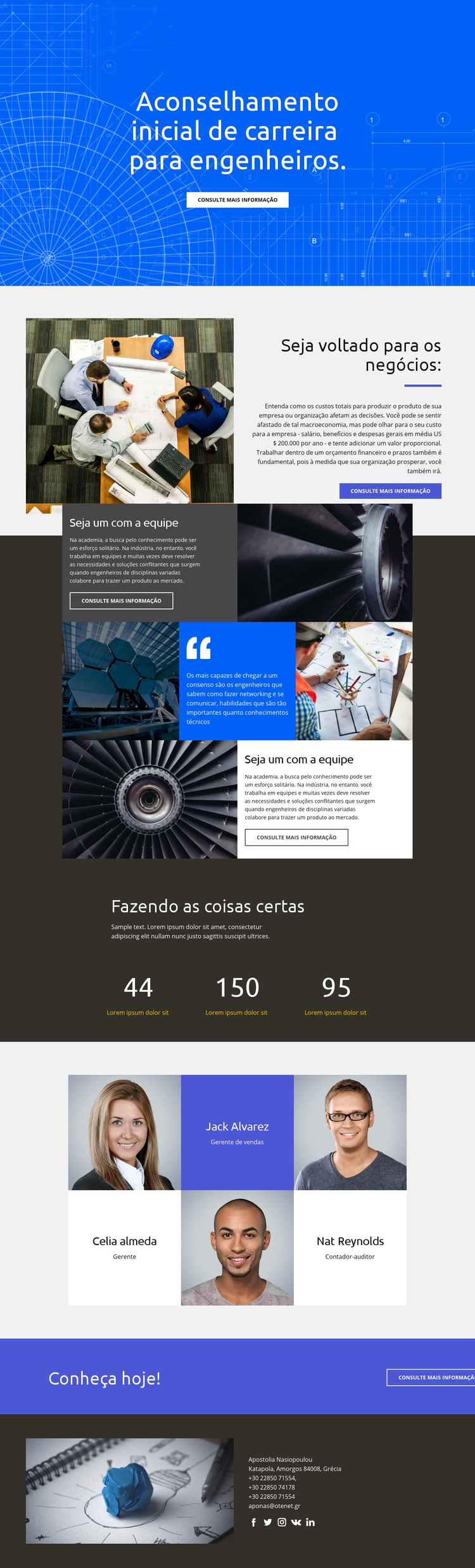 Conselhos para Engenheiros Tema WordPress