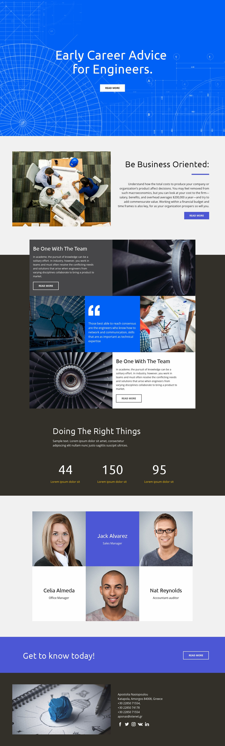 Advice for Engineers Wix Template Alternative