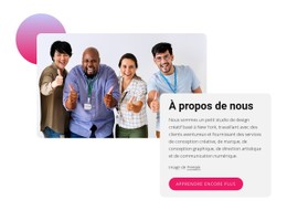 À Propos Du Petit Studio De Design Modèle De Page De Destination