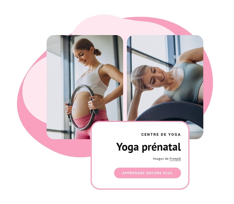Yoga prénatal Modèle CSS