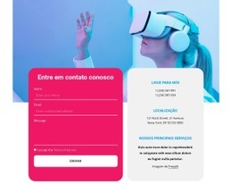 Contatos Na Grade - Design De Site Responsivo