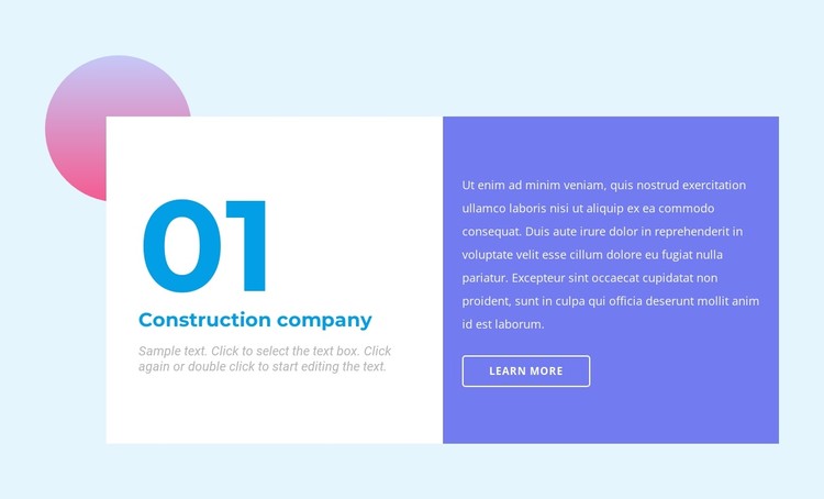 A general contractor CSS Template