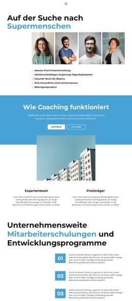 Kostenloses Webdesign Für Geschäftsprofil