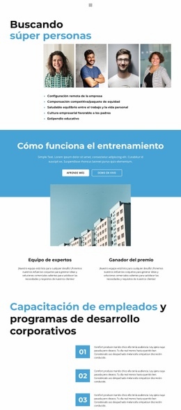 Creador De Sitios Web Listo Para Usar Para Perfil De Trabajo