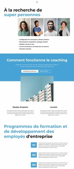 Profil De L'Entreprise - Meilleure Maquette De Site Web