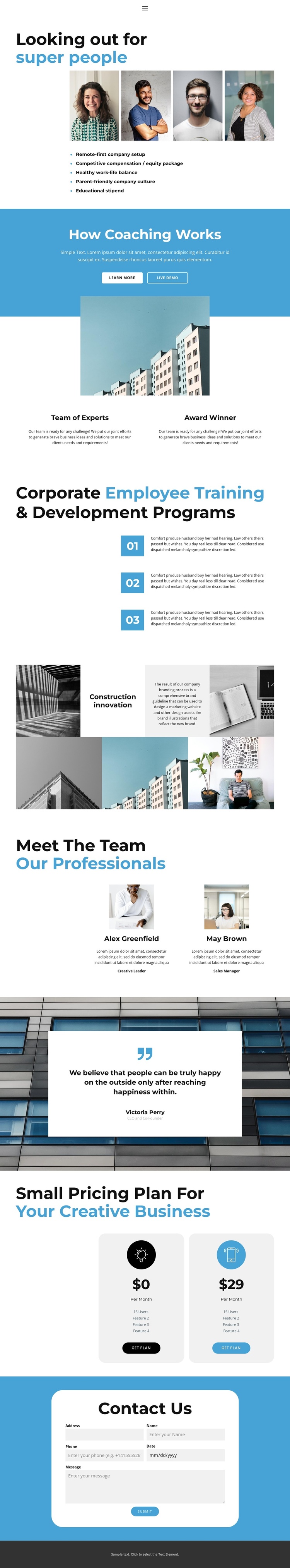 Business Profile Joomla Template