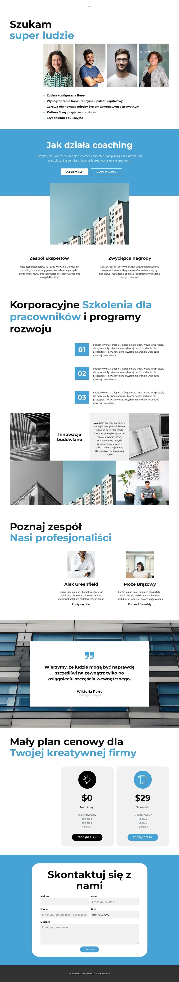 Profil biznesowy Motyw WordPress