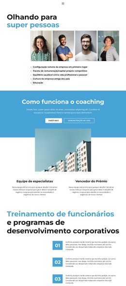 Construtor De Sites Pronto Para Usar Para Perfil De Negócios