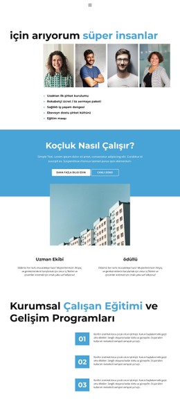 İş Profili Site Şablonu