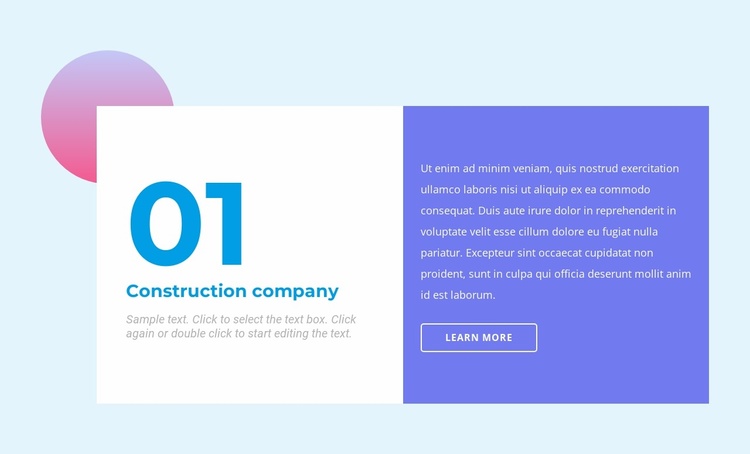 A general contractor eCommerce Template