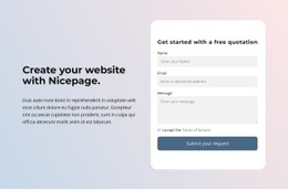 Create a website with Nicepage - CSS Template by Nicepage