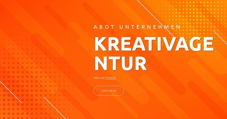 Studio für Design und Entwicklung Landing Page