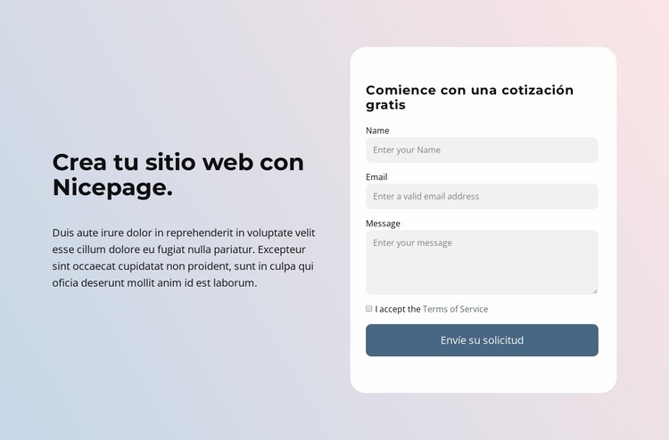 Crear un sitio web con Nicepage Creador de sitios web HTML