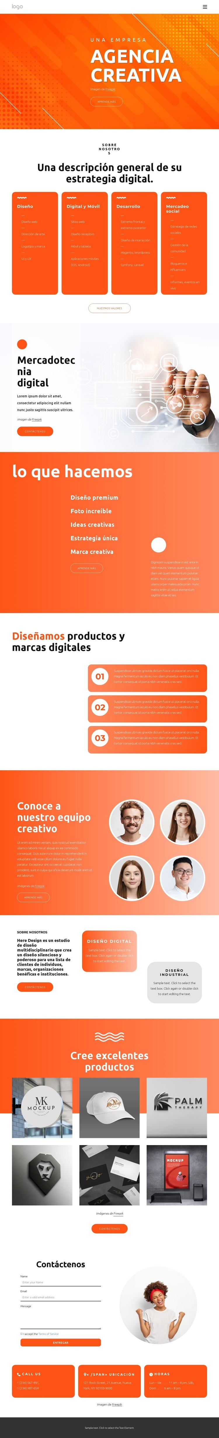 Creamos soluciones digitales Plantillas de creación de sitios web