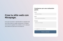 Crear Un Sitio Web Con Nicepage - Descarga Gratuita De Una Plantilla De Una Página