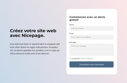 Créer Un Site Internet Avec Nicepage Modèle De Site Web CSS
