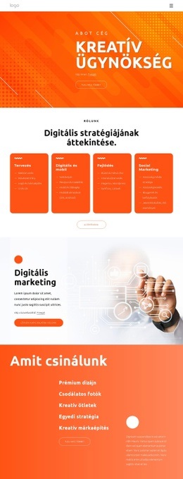 Digitális Megoldásokat Készítünk – Reszponzív WordPress Téma