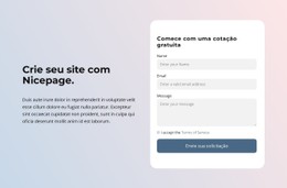 Crie Um Site Com Nicepage Modelo De Site CSS