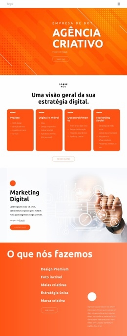 Criamos Soluções Digitais - Download Gratuito De Modelo De Uma Página