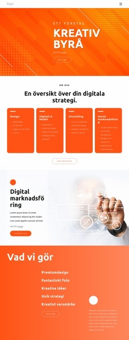 Vi Skapar Digitala Lösningar - Bootstrap-Mall