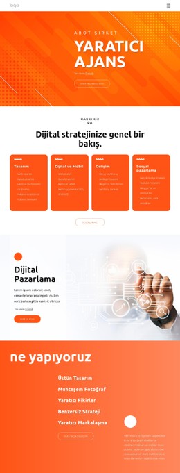 Dijital Çözümler Üretiyoruz Temel CSS Şablonu