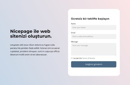 Nicepage Ile Bir Web Sitesi Oluşturun - HTML Sayfası Şablonu