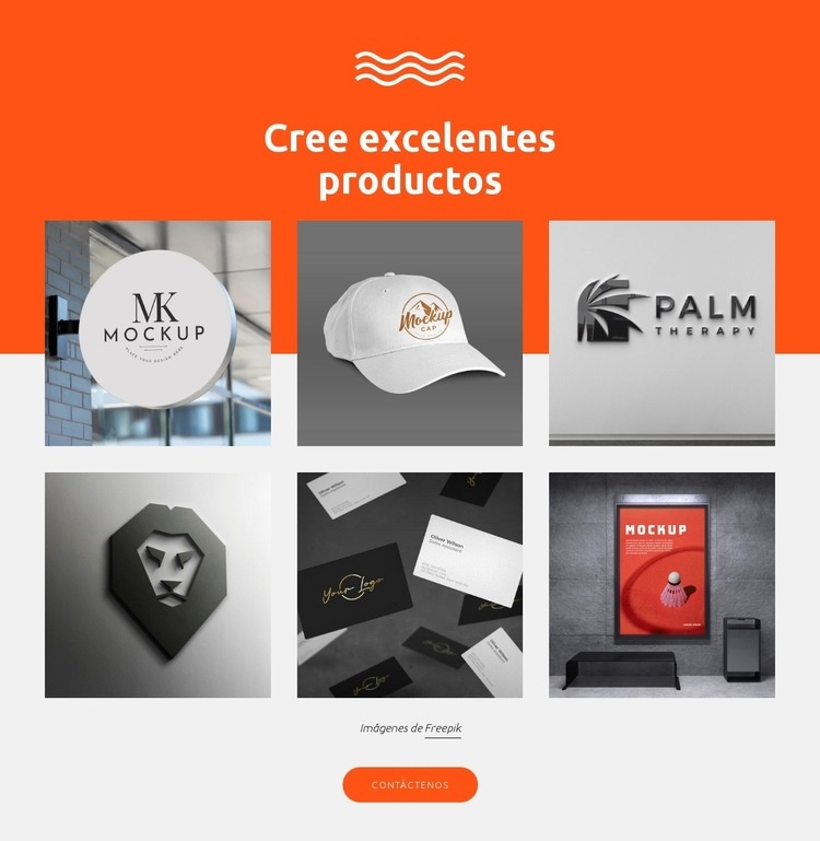 Diseño de productos para startups Maqueta de sitio web
