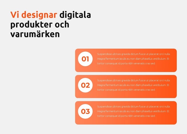 Vi designar digitala produkter CSS -mall