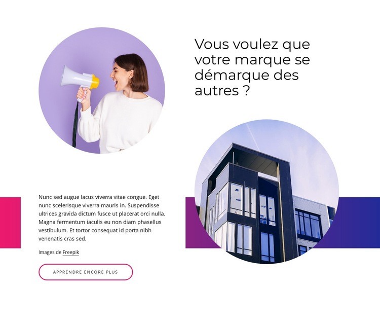 Système de conception numérique Créateur de site Web HTML