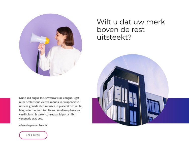 Digitaal ontwerpsysteem Website sjabloon