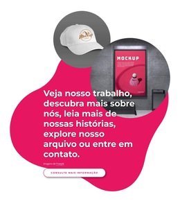 Design De Informação - Modelo De Página De Destino