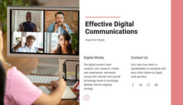 Effective Digital Communications - Free HTML Template