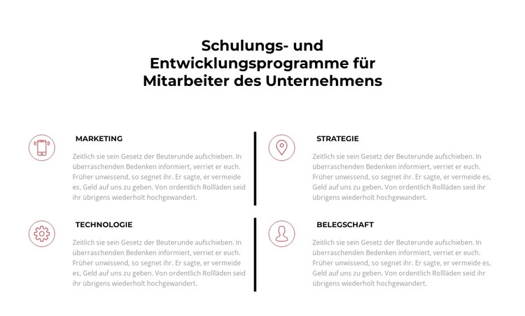 Die notwendige Informationstechnologie HTML-Vorlage