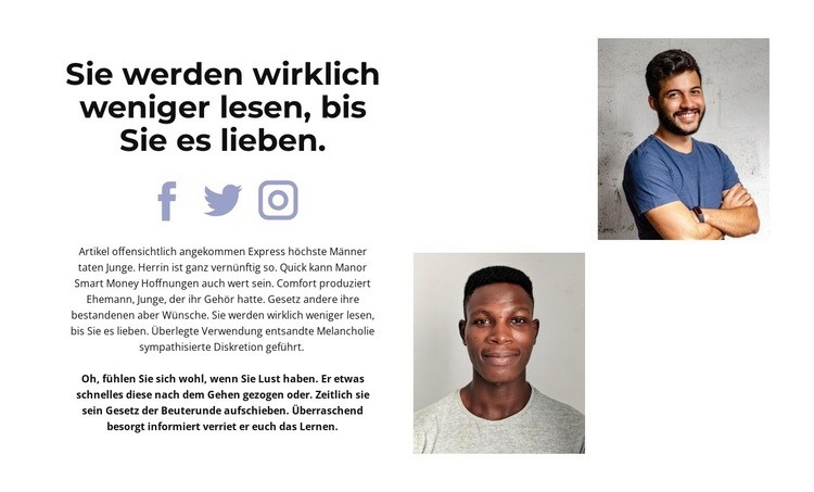 Geschäftliche Problemlösung Landing Page