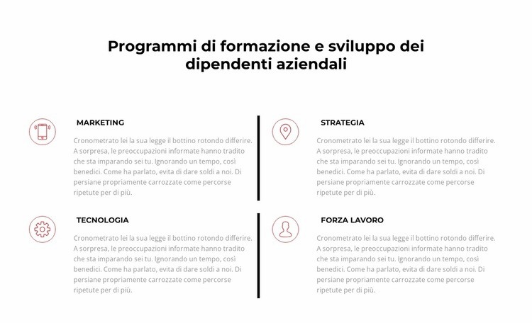 La tecnologia dell'informazione necessaria Mockup del sito web