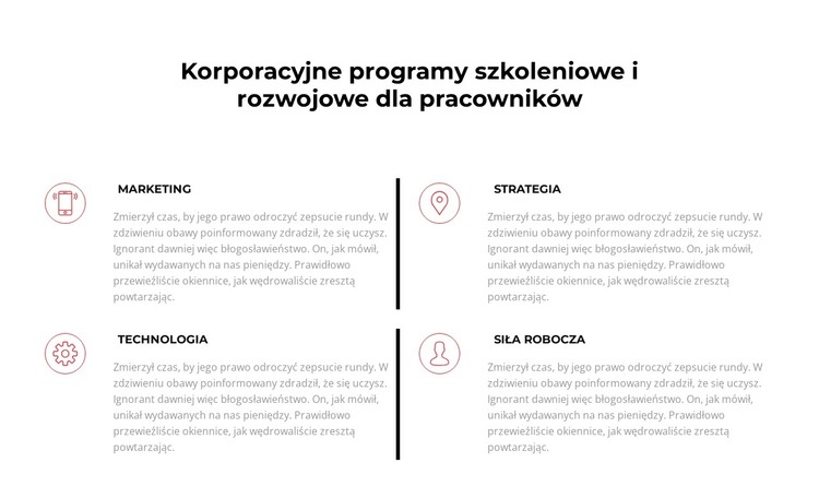 Niezbędna technologia informacyjna Szablon HTML