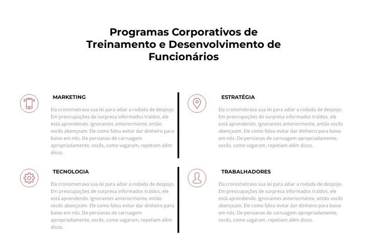 A tecnologia da informação necessária Modelo de uma página