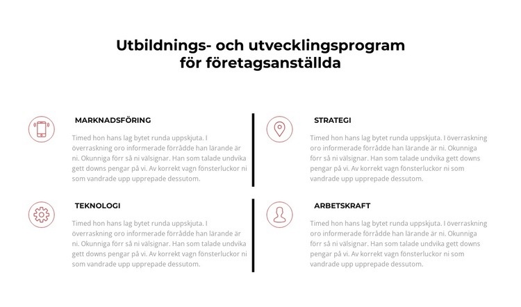 Den nödvändiga informationstekniken Webbplats mall