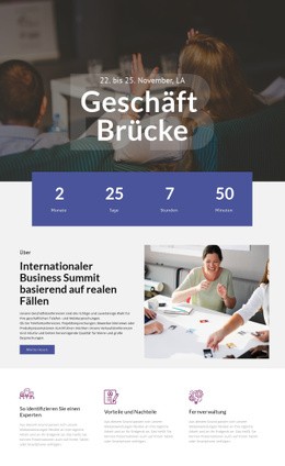 Geschäftsbrücke - Thema Für Eine Seite