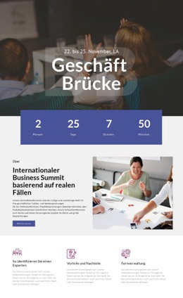 Geschäftsbrücke - Website-Vorlagen