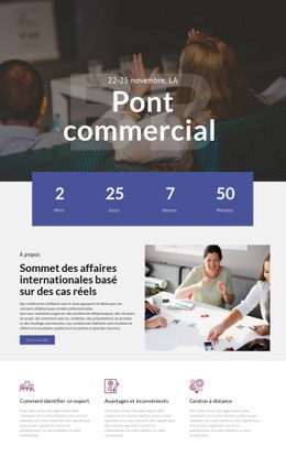 Pont D'Affaires - HTML Builder Drag And Drop